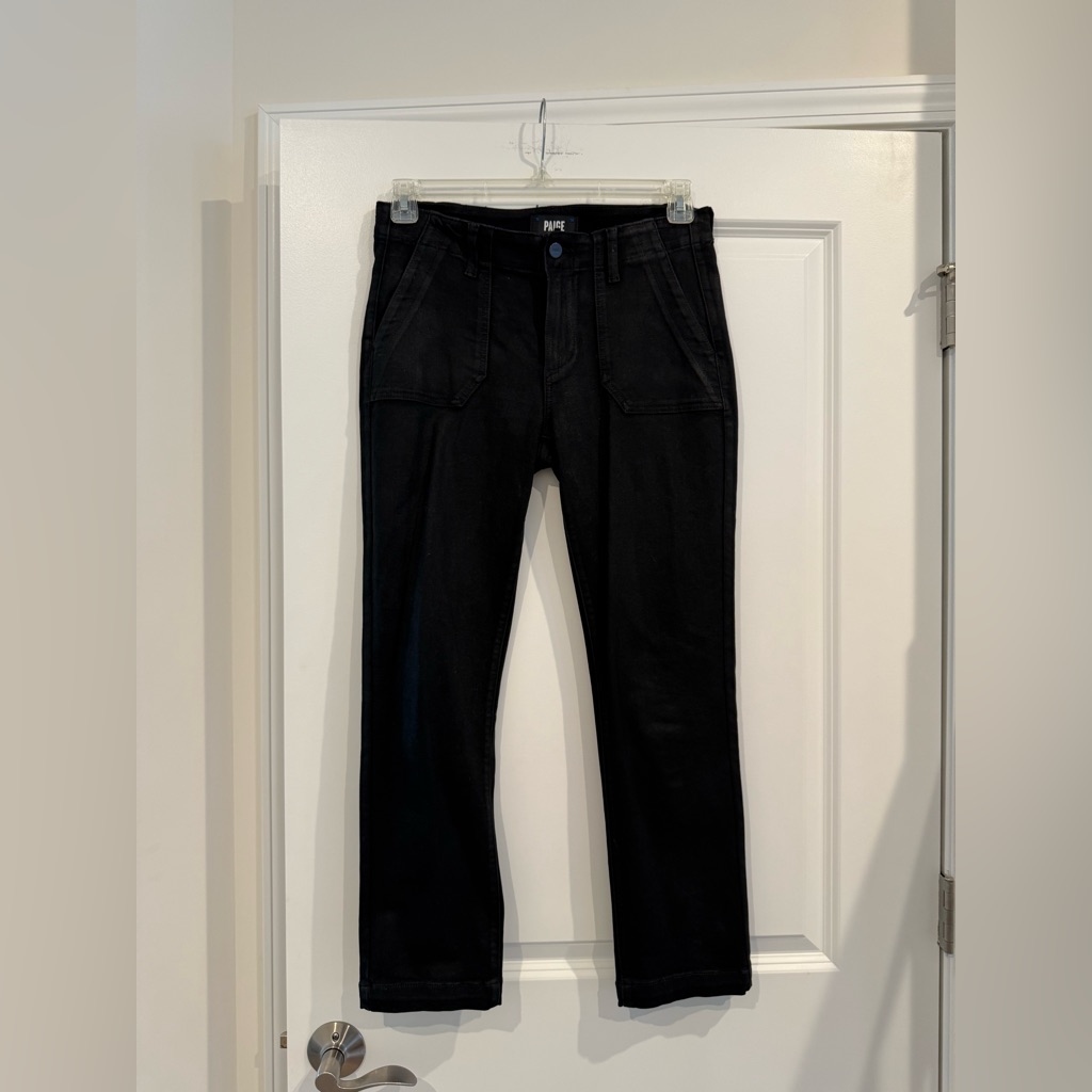 Paige Classic Black Shiny Denim